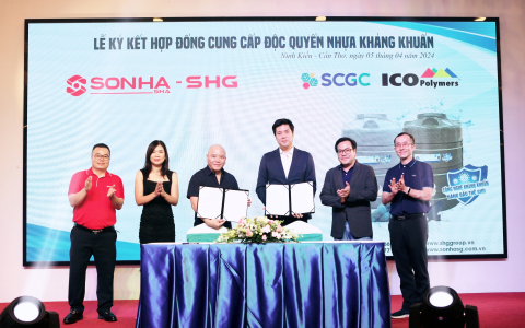 Công ty cổ phần Sơn Hà Sài Gòn và công ty hóa dầu SCG Chemicals (SCGC), cùng với công ty thành viên là SCGC ICO Polymers và Công ty TNHH Hóa dầu Long Sơn (LSP) hợp tác để phát triển Bồn Nước Kháng Khuẩn